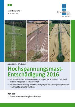 Hochspannungsmast-Entschädigung 2016 von Barkhaus,  Brigitte, Dr. Jennissen,  Heinz-Peter, Wolbring,  Nico