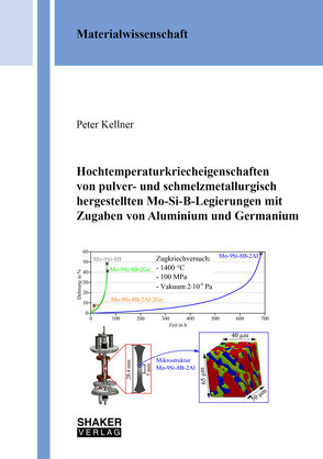 Hochtemperaturkriecheigenschaften von pulver- und schmelzmetallurgisch hergestellten Mo-Si-B-Legierungen mit Zugaben von Aluminium und Germanium von Kellner,  Peter