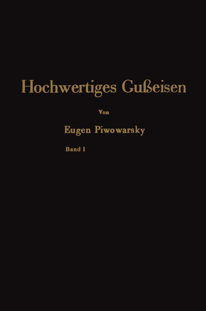 Hochwertiges Gußeisen von Piwowarsky,  Eugen