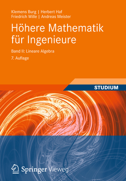 Höhere Mathematik für Ingenieure Band II von Burg,  Klemens, Haf,  Herbert, Meister,  Andreas, Wille,  Friedrich