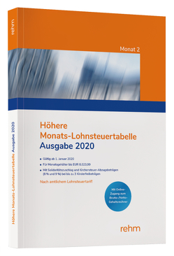 Höhere Monats-Lohnsteuertabelle 2020