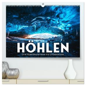 Höhlen – Eine Abenteuerreise ins Unbekannte. (hochwertiger Premium Wandkalender 2024 DIN A2 quer), Kunstdruck in Hochglanz von SF,  SF