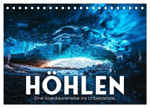 Höhlen – Eine Abenteuerreise ins Unbekannte. (Tischkalender 2024 DIN A5 quer), CALVENDO Monatskalender von SF,  SF