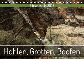 Höhlen, Grotten, Boofen – Elbsandstein (Tischkalender 2023 DIN A5 quer) von Walther,  Kevin
