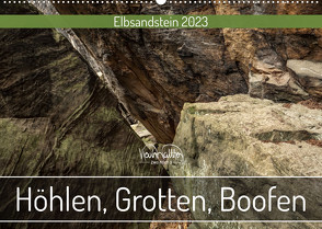 Höhlen, Grotten, Boofen – Elbsandstein (Wandkalender 2023 DIN A2 quer) von Walther,  Kevin