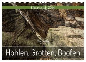 Höhlen, Grotten, Boofen – Elbsandstein (Wandkalender 2024 DIN A2 quer), CALVENDO Monatskalender von Walther,  Kevin