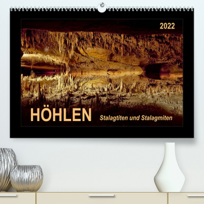 Höhlen, Stalaktiten und Stalagmiten (Premium, hochwertiger DIN A2 Wandkalender 2022, Kunstdruck in Hochglanz) von Roder,  Peter