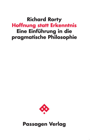 Hoffnung statt Erkenntnis von Rorty,  Richard, Schulte,  Joachim