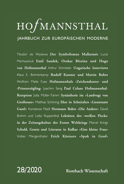 Hofmannsthal – Jahrbuch zur Europäischen Moderne von Bergengruen,  Maximilian, Honold,  Alexander, Renner,  Ursula, Schnitzler,  Günter