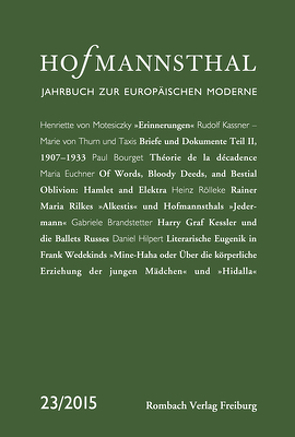 Hofmannsthal Jahrbuch zur Europäischen Moderne von Bergengruen,  Maximilian, Neumann,  Gerhard, Renner,  Ursula, Schnitzler,  Günter, Wunberg,  Gotthart