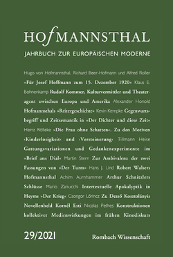 Hofmannsthal – Jahrbuch zur europäischen Moderne von Bergengruen,  Maximilian, Honold,  Alexander, Renner,  Ursula, Schnitzler,  Günter