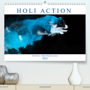 Holi Action (Premium, hochwertiger DIN A2 Wandkalender 2023, Kunstdruck in Hochglanz) von Verena Scholze,  Fotodesign