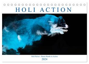 Holi Action (Tischkalender 2024 DIN A5 quer), CALVENDO Monatskalender von Verena Scholze,  Fotodesign