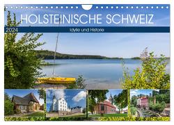 HOLSTEINISCHE SCHWEIZ Idylle und Historie (Wandkalender 2024 DIN A4 quer), CALVENDO Monatskalender von Viola,  Melanie