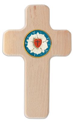 Holzkreuz „Lutherrose“