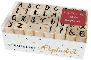 Holzstempel-Set – Alphabet