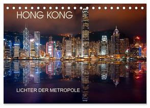 Hong Kong Citylights (Tischkalender 2024 DIN A5 quer), CALVENDO Monatskalender von Sitzwohl/Delfinophotography,  Bernhard