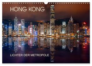 Hong Kong Citylights (Wandkalender 2024 DIN A3 quer), CALVENDO Monatskalender von Sitzwohl/Delfinophotography,  Bernhard