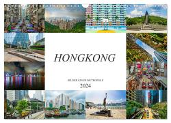 Hongkong Bilder einer Metropole (Wandkalender 2024 DIN A3 quer), CALVENDO Monatskalender von Meutzner,  Dirk