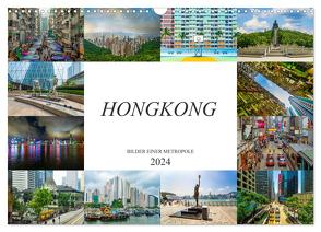 Hongkong Bilder einer Metropole (Wandkalender 2024 DIN A3 quer), CALVENDO Monatskalender von Meutzner,  Dirk