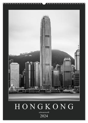 Hongkong schwarzweiß (Wandkalender 2024 DIN A2 hoch), CALVENDO Monatskalender von Rost,  Sebastian