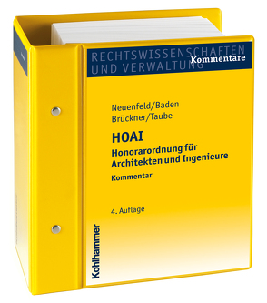 Honorarordnung für Architekten und Ingenieure – HOAI von Arp,  Torsten, Baden,  Eberhard, Baldringer,  Sebastian, Brueckner,  Michael, Dohna,  Inge, Groscurth,  Eberhard, Herrmann,  Horst, Huber,  Nicole, Meiendresch,  Uwe, Nelskamp,  Ulrich, Taube,  Stefan, Welter,  Ulrich