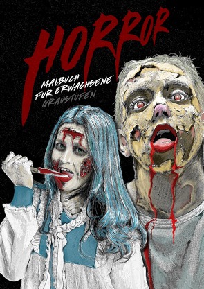 Horror Malbuch für Erwachsene von Grafik,  Musterstück