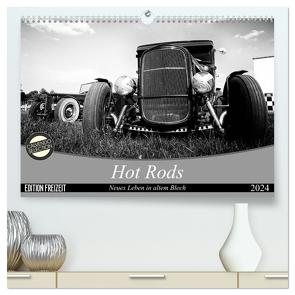 Hot Rods – Neues Leben in altem Blech (hochwertiger Premium Wandkalender 2024 DIN A2 quer), Kunstdruck in Hochglanz von Berlin,  StrawfishStudio