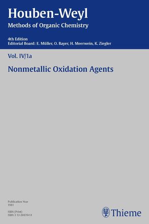 Houben-Weyl Methods of Organic Chemistry Vol. IV/1a, 4th Edition von Buddenberg,  Irmgard, Buddenberg,  Otto, Hartter,  P., Kropf,  Christine, Müller,  Peter