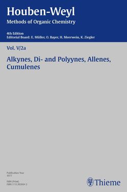 Houben-Weyl Methods of Organic Chemistry Vol. V/2a, 4th Edition von Fiesselmann,  Hans, Jäger,  Volker, Müller,  Peter, Müller-Dolezal,  Heidi, Niedballa,  Ulrich