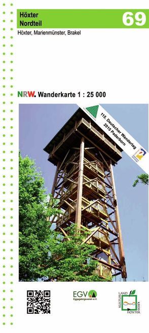 Höxter Nordteil Blatt 69 NRW Wanderkarte