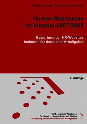 Human Resources im Internet 2007/2008 von Jaeger,  Wolfgang, Meser,  Christian