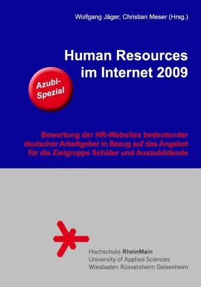 Human Resources im Internet 2009 – Azubi Spezial von Jaeger,  Wolfgang, Meser,  Christian