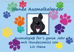 Hunde Ausmalkalender (Tischkalender 2019 DIN A5 quer) von Drafz,  Silvia