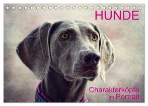 HUNDE-Chrakaterköpfe im Portrait (Tischkalender 2024 DIN A5 quer), CALVENDO Monatskalender von Möckel / Lucy L!u,  Claudia