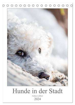 Hunde in der Stadt (Tischkalender 2024 DIN A5 hoch), CALVENDO Monatskalender von Liebherr,  Andrea