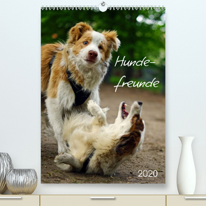 Hundefreunde (Premium, hochwertiger DIN A2 Wandkalender 2022, Kunstdruck in Hochglanz) von Wankmüller,  Julia