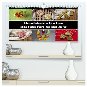 Hundekekse backen – Rezepte fürs ganze Jahr (hochwertiger Premium Wandkalender 2024 DIN A2 quer), Kunstdruck in Hochglanz von Williger,  Christina