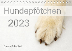 Hundepfötchen (Tischkalender 2023 DIN A5 quer) von Schubbel,  Carola