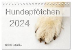 Hundepfötchen (Tischkalender 2024 DIN A5 quer), CALVENDO Monatskalender von Schubbel,  Carola