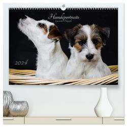 Hundeportraits Eyecatcher-Fotografie (hochwertiger Premium Wandkalender 2024 DIN A2 quer), Kunstdruck in Hochglanz von Heggemann,  Christiane