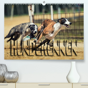 Hunderennen (Premium, hochwertiger DIN A2 Wandkalender 2022, Kunstdruck in Hochglanz) von Bleicher,  Renate