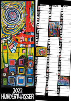 Hundertwasser Streifenkalender Art 2022