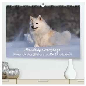 Hundespaziergänge – Momente des Glücks und der Dankbarkeit (hochwertiger Premium Wandkalender 2024 DIN A2 quer), Kunstdruck in Hochglanz von Scheurer,  Monika