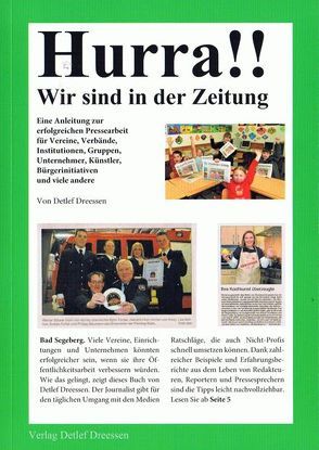 Hurra!! Wir sind in der Zeitung von Dreessen,  Detlef