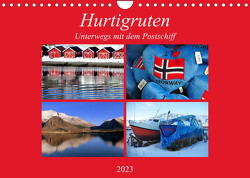 Hurtigruten – Unterwegs mit dem Postschiff (Wandkalender 2023 DIN A4 quer) von Thauwald,  Pia