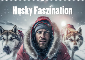 Husky Faszination (Wandkalender 2024 DIN A2 quer), CALVENDO Monatskalender von Brunner-Klaus,  Liselotte