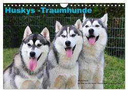 Huskys – Traumhunde (Wandkalender 2024 DIN A4 quer), CALVENDO Monatskalender von Ebardt,  Michael