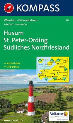 KOMPASS Wanderkarte Husum /St. Peter-Ording – Südliches Nordfriesland von KOMPASS-Karten GmbH