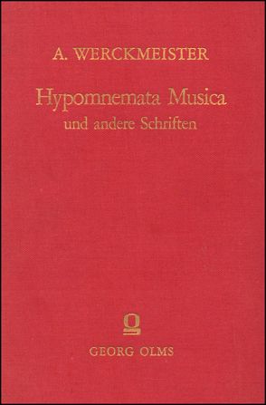 Hypomnemata Musica (1697) von Werckmeister,  Andreas